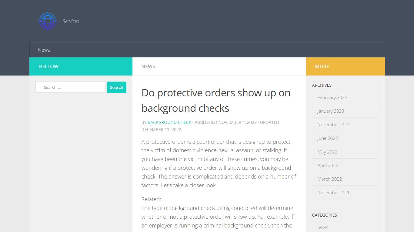 Do protective orders show up on background checks
